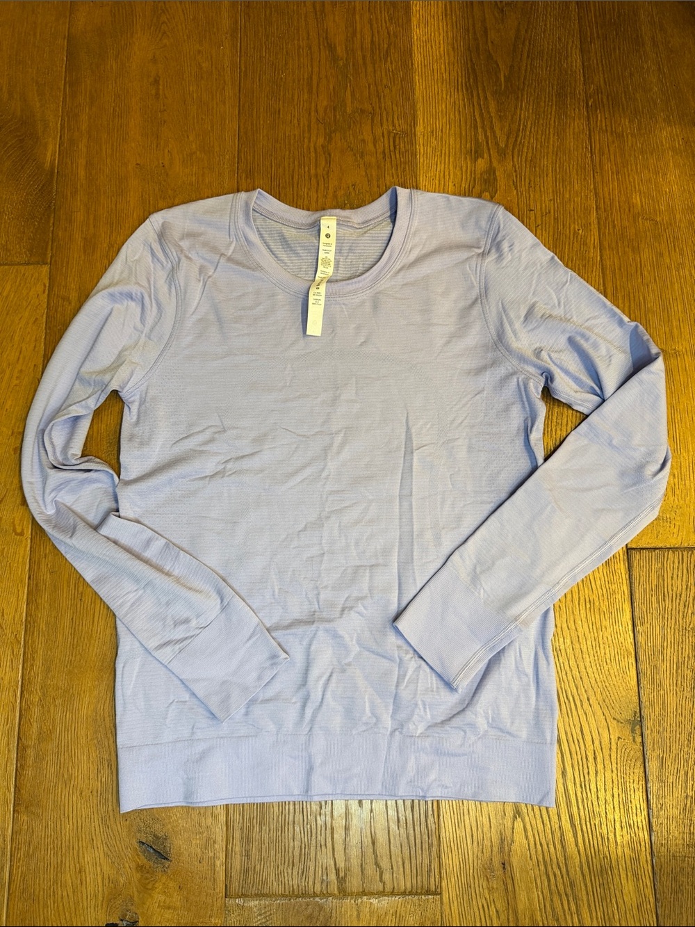lululemon athletica Lavender Crew Neck Long Sleeve